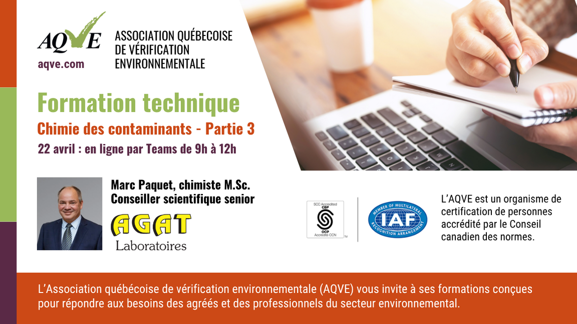 Chimie des contaminants - Partie 3