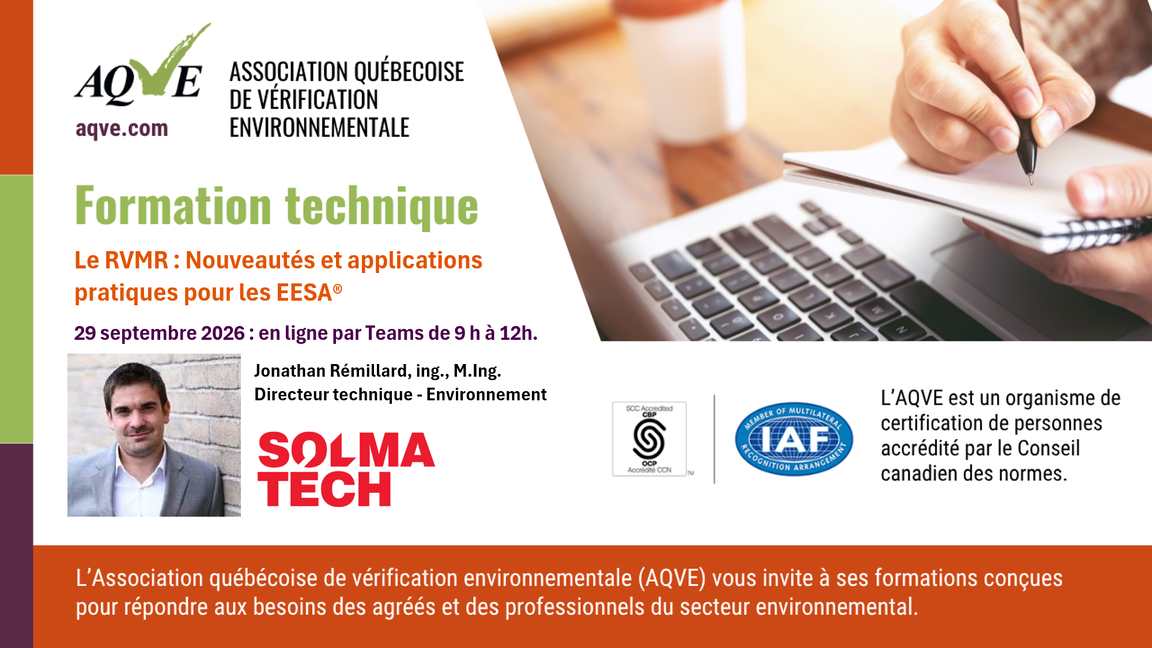 Le RVMR : Nouveautés et applications pratiques pour les EESA®
