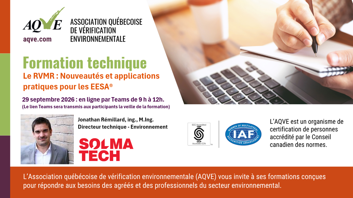 Le RVMR : Nouveautés et applications pratiques pour les EESA®