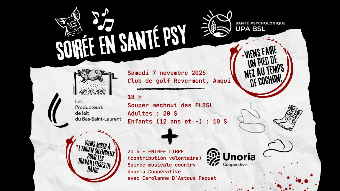 Soirée méchoui en santé psychologique Bas-Saint-Laurent