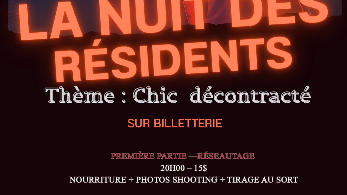 La nuit des résidents - réseautage