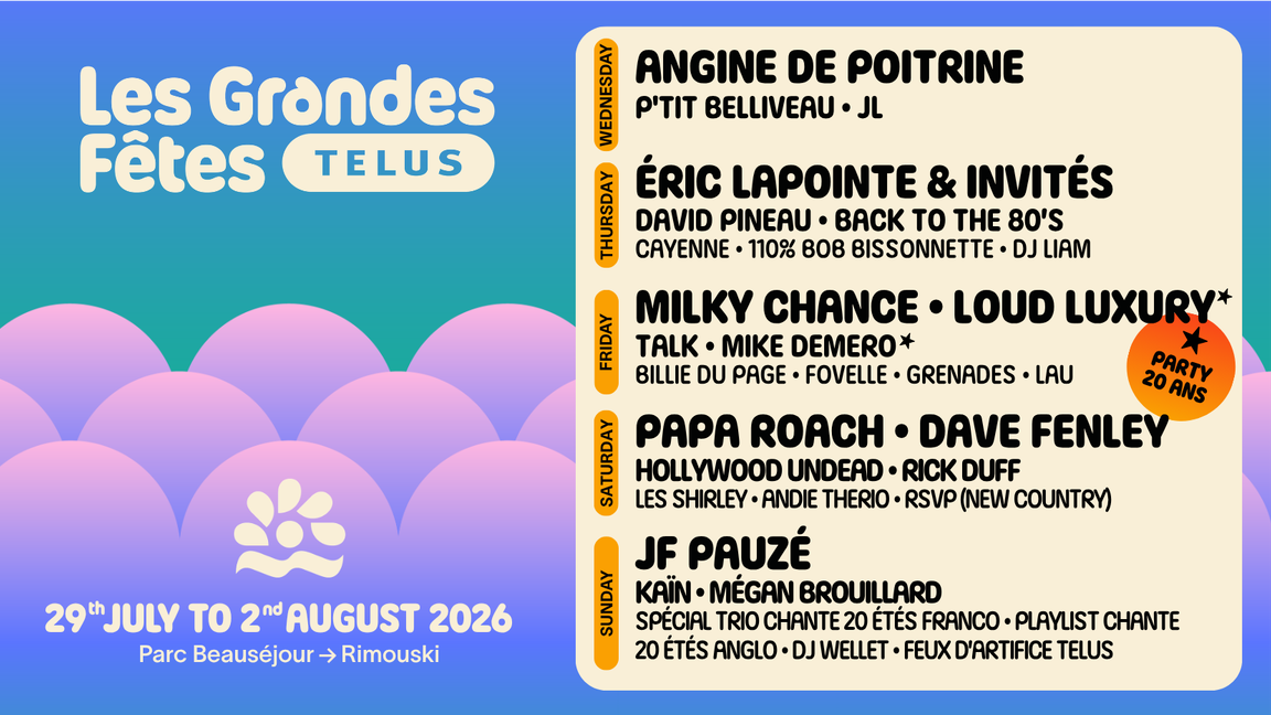 Les Grandes Fêtes TELUS - PASS 5 DAYS