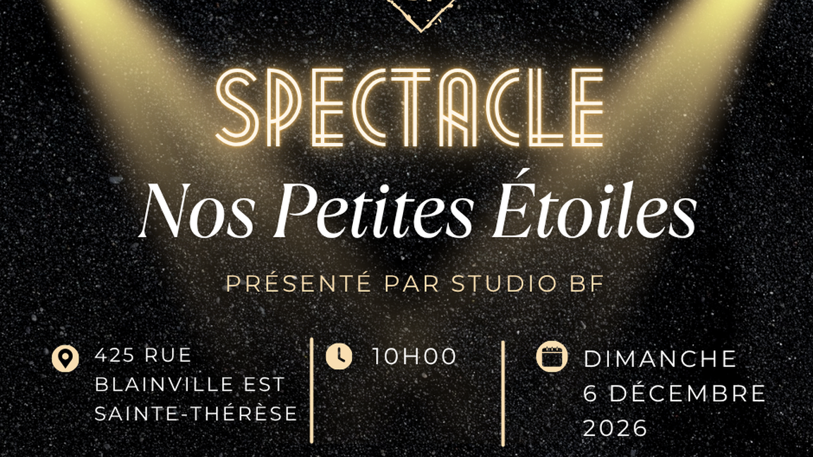 Spectacle "Nos petites étoiles" Présenté par Studio BF