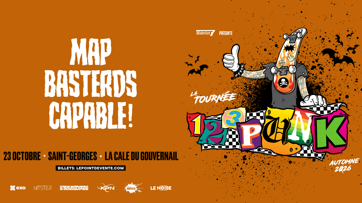 TOURNÉE 123 PUNK! - ST-GEORGES-DE-BEAUCE AVEC MAP, BASTERDS & CAPABLE!