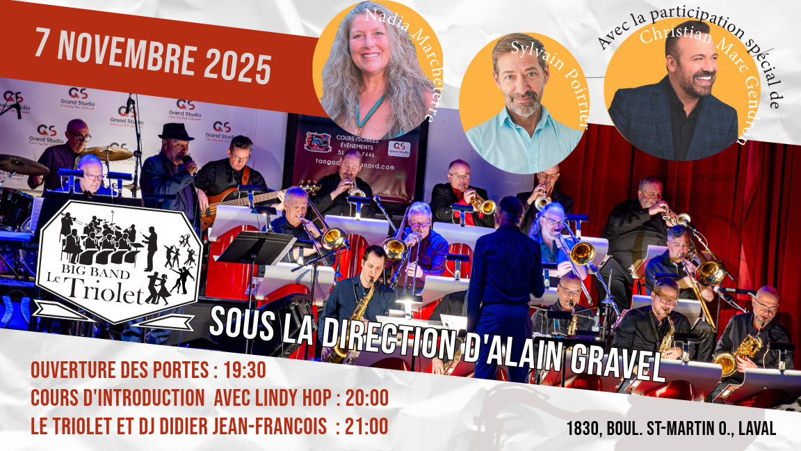 Danse Swing Lindy Hop avec Big Band Le TRIOLET