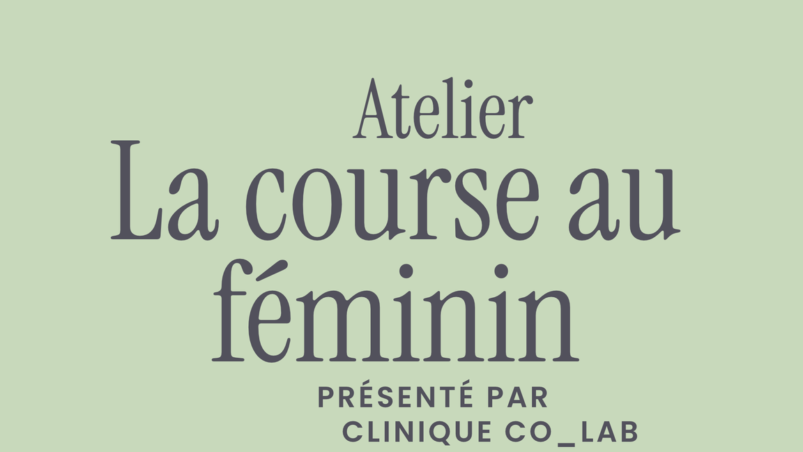 Atelier La course au féminin