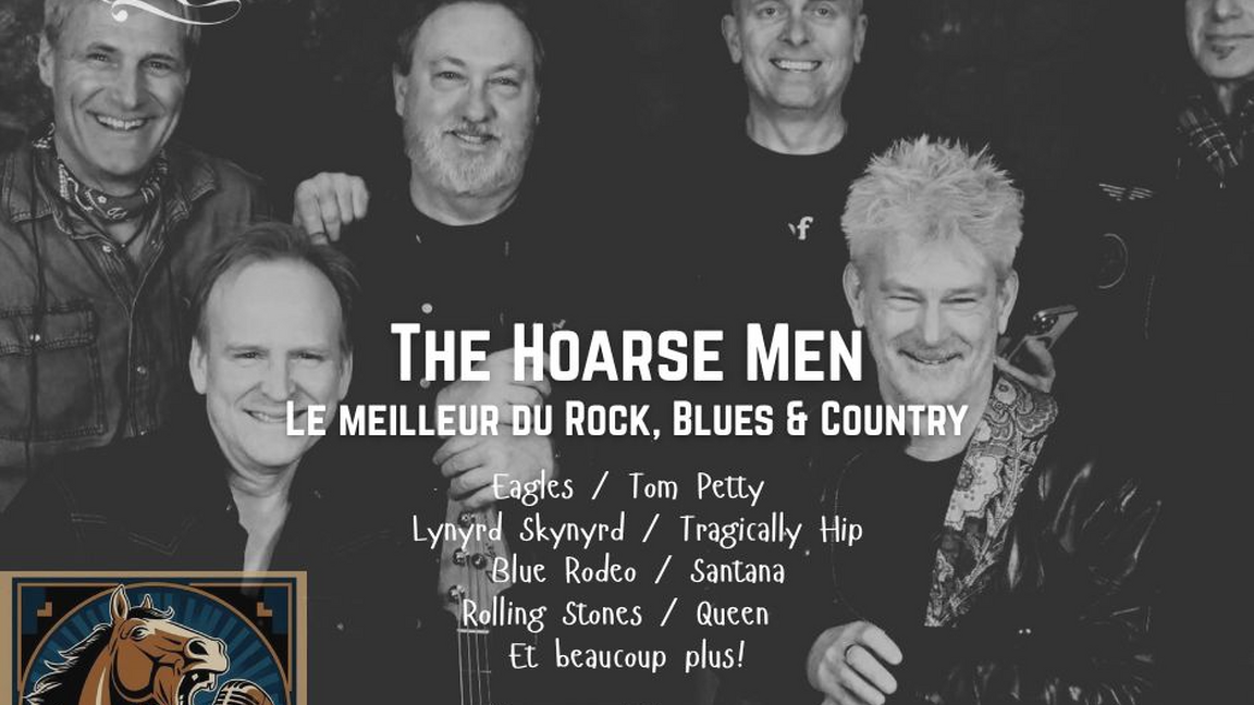 Soirée Rock, blues et country avec The Hoarse Men