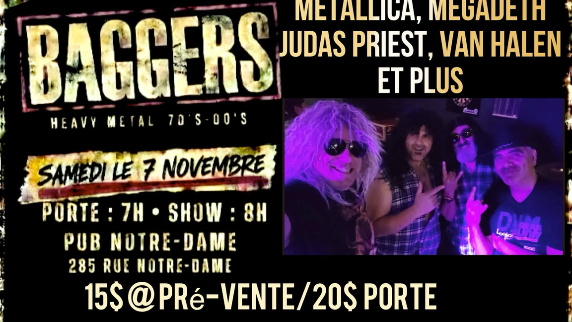 Soirée Heavy Rock avec Baggers