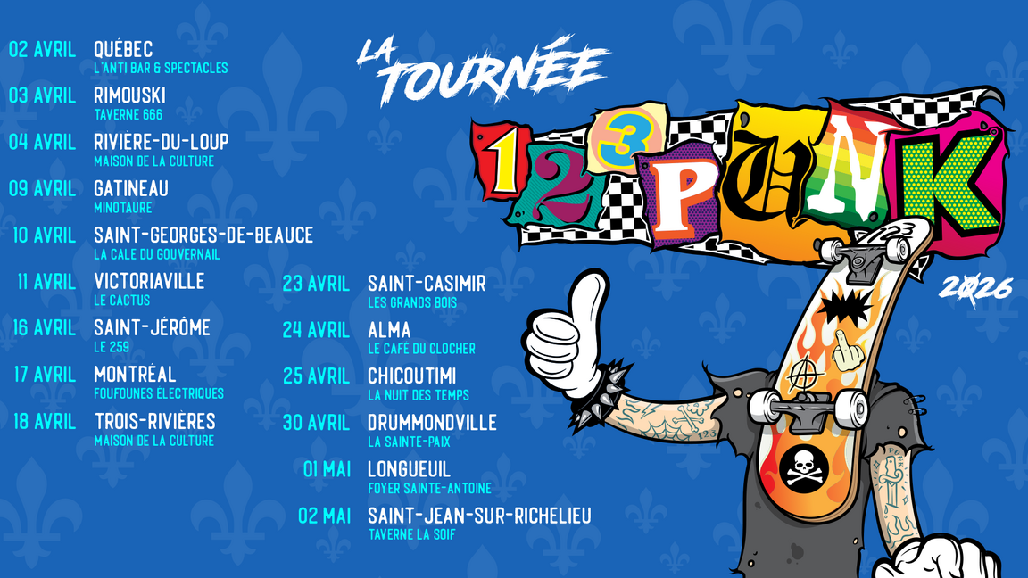 La Tournée 123 Punk 2026