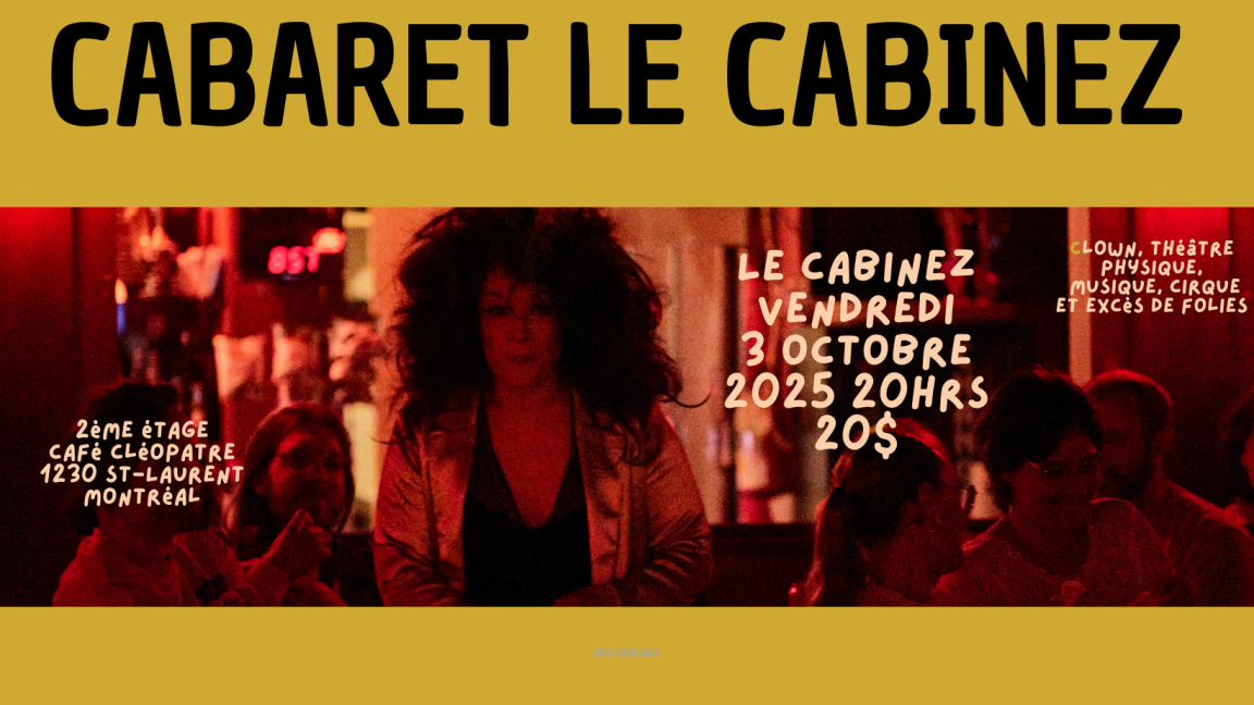Cabaret le Cabinez le 3 octobre 2025