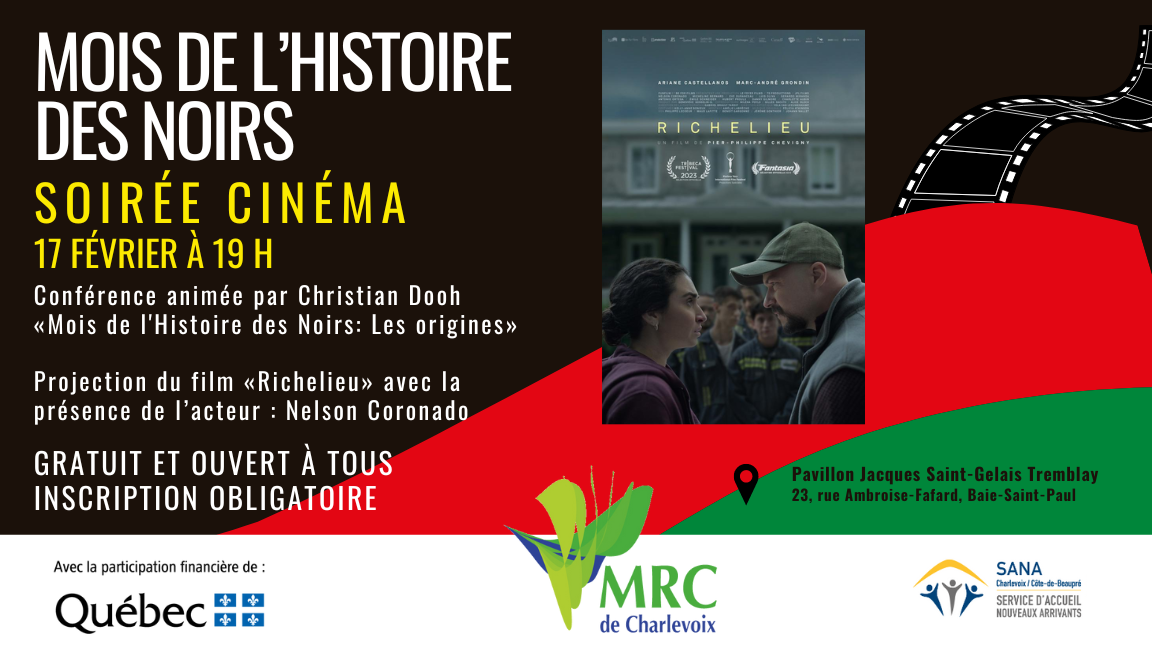 MRC de Charlevoix présente Soirée cinéma - Mois de l'histoire des Noirs ...