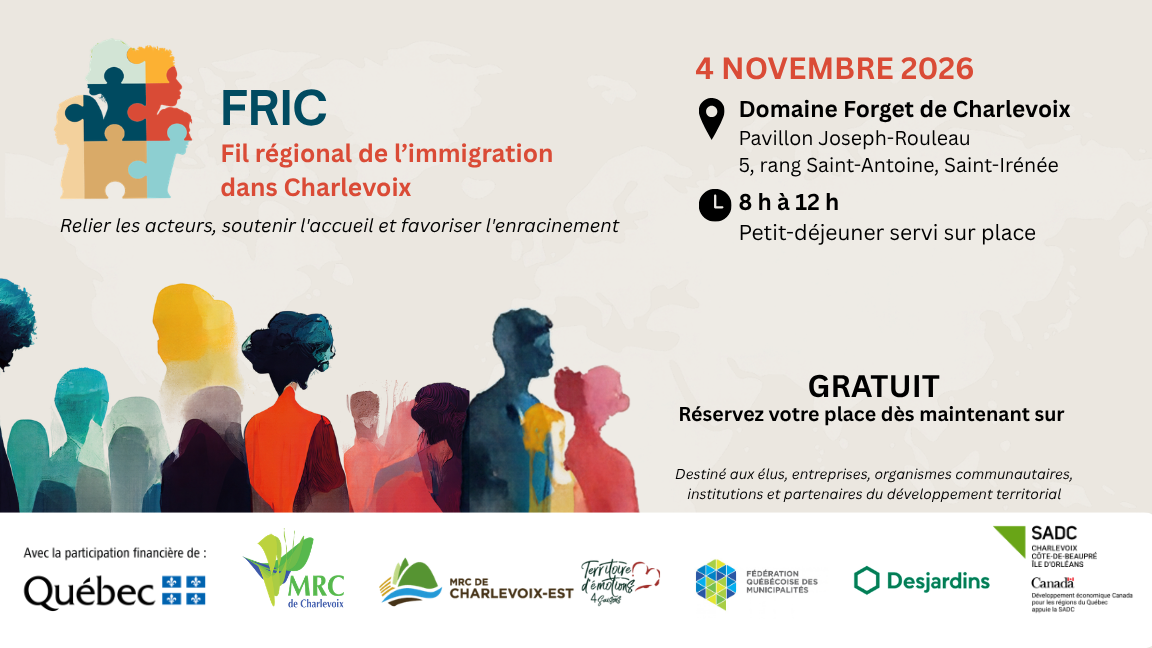 Fil régional sur l'immigration dans Charlevoix (FRIC)