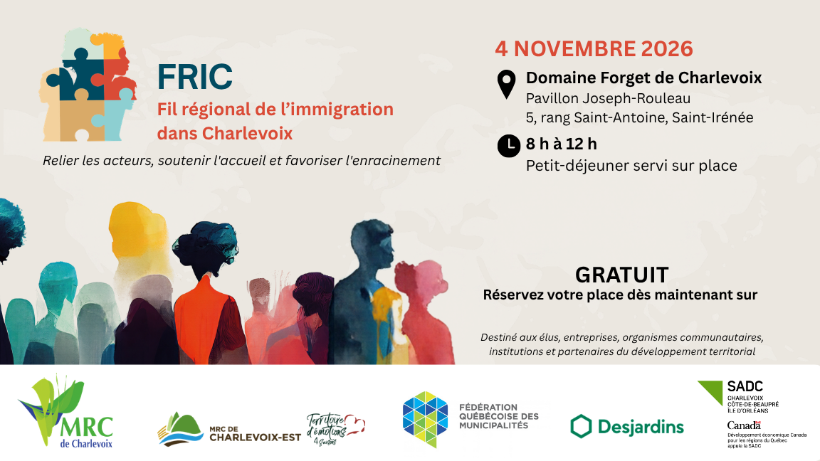 Fil régional sur l'immigration dans Charlevoix (FRIC)