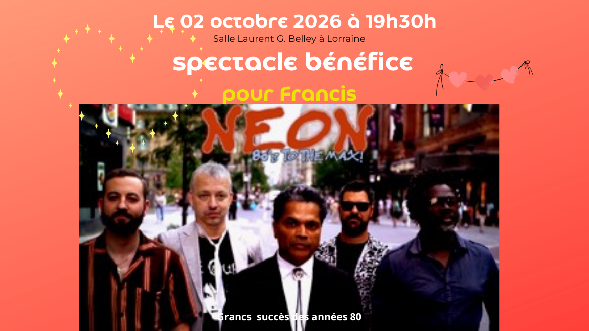 Spectacle bénéfice pour Francis