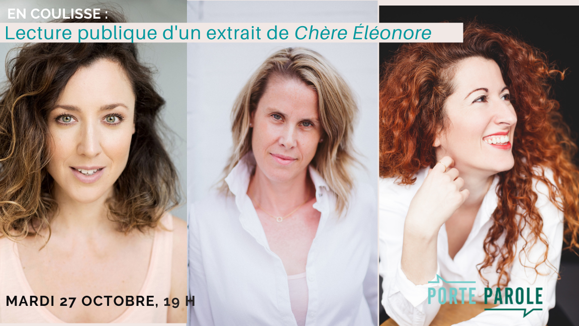 Lecture publique d’un extrait de Chère Éléonore