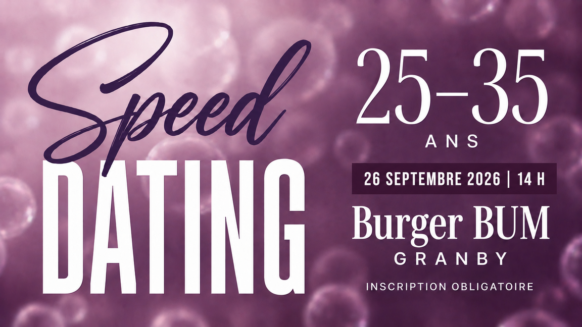 Go&Date – Speed dating 25–35 ans | Granby
