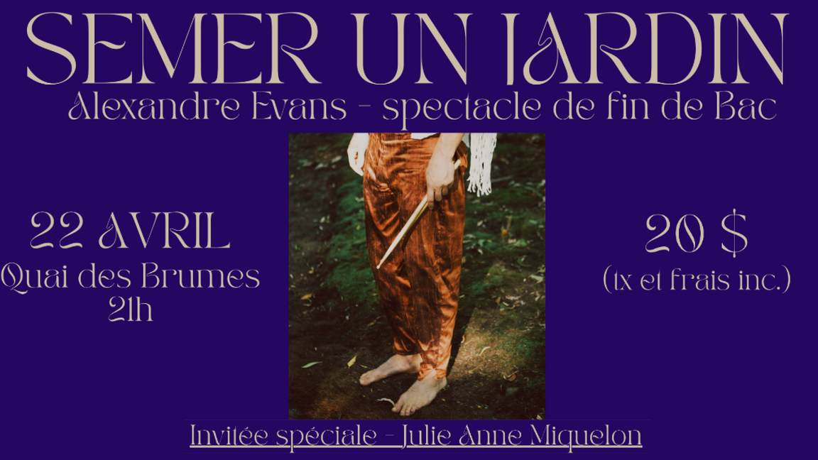 Semer un jardin - Spectacle de fin de Bac