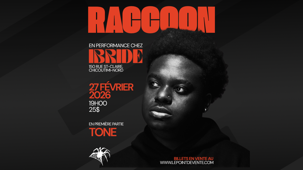 Raccoon + Tone à la Cidrerie Ibride de Chicoutimi