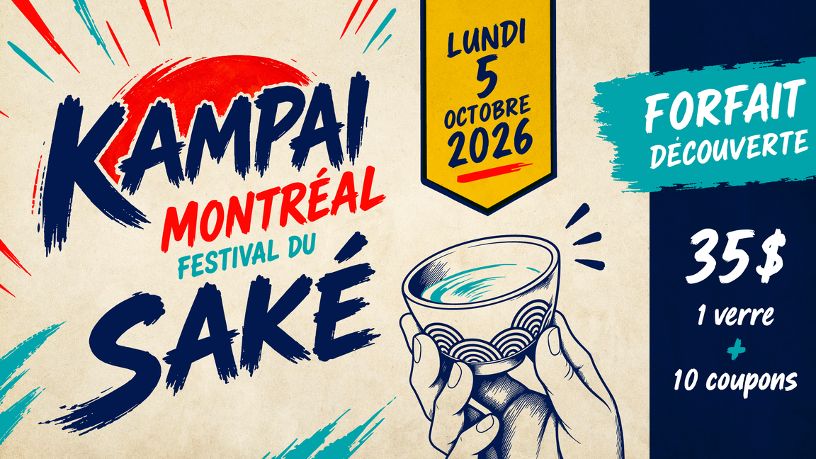 1 - Kampai Montréal - Forfait Découverte : 1 verre + 10 coupons