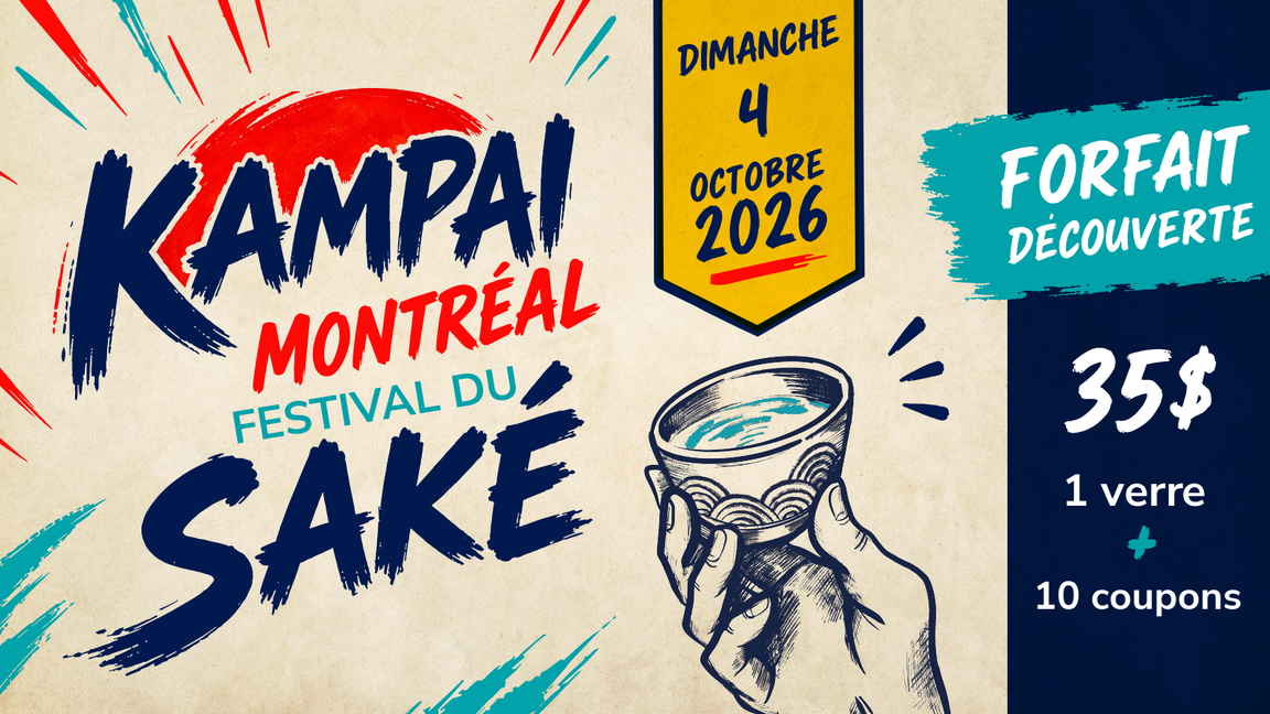 1 - Kampai Montréal - Forfait Découverte : 1 verre + 10 coupons
