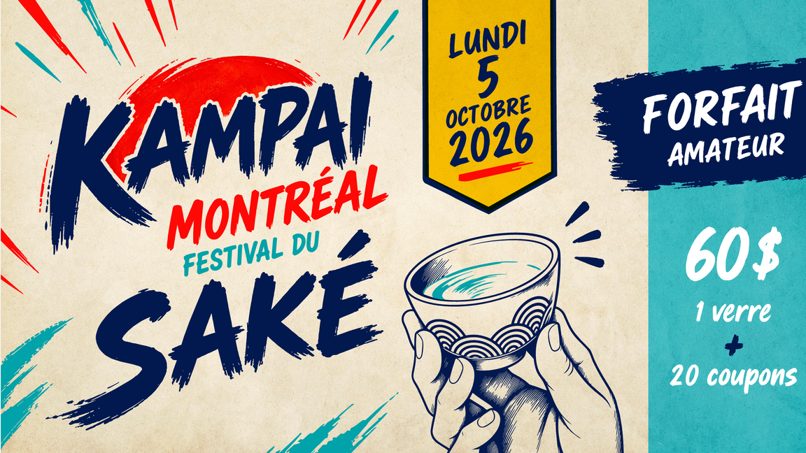 2 - Kampai Montréal - Forfait Amateurs: 1 verre + 20 coupons