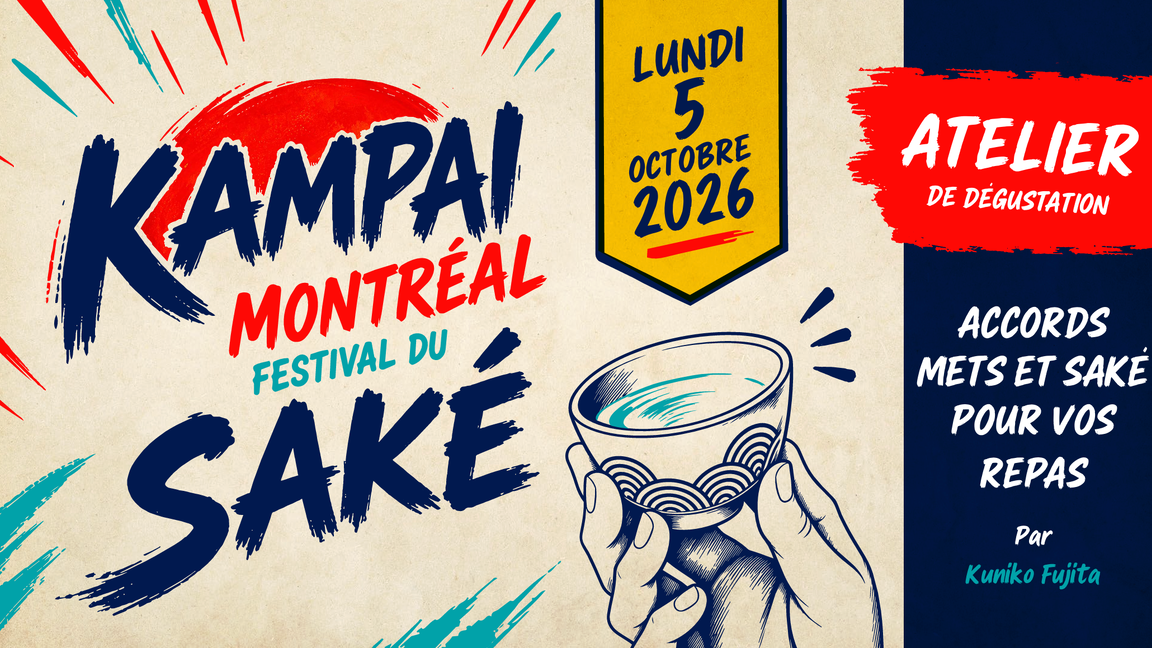 Atelier de dégustation Kampai Montréal: Accords mets et saké pour vos repas