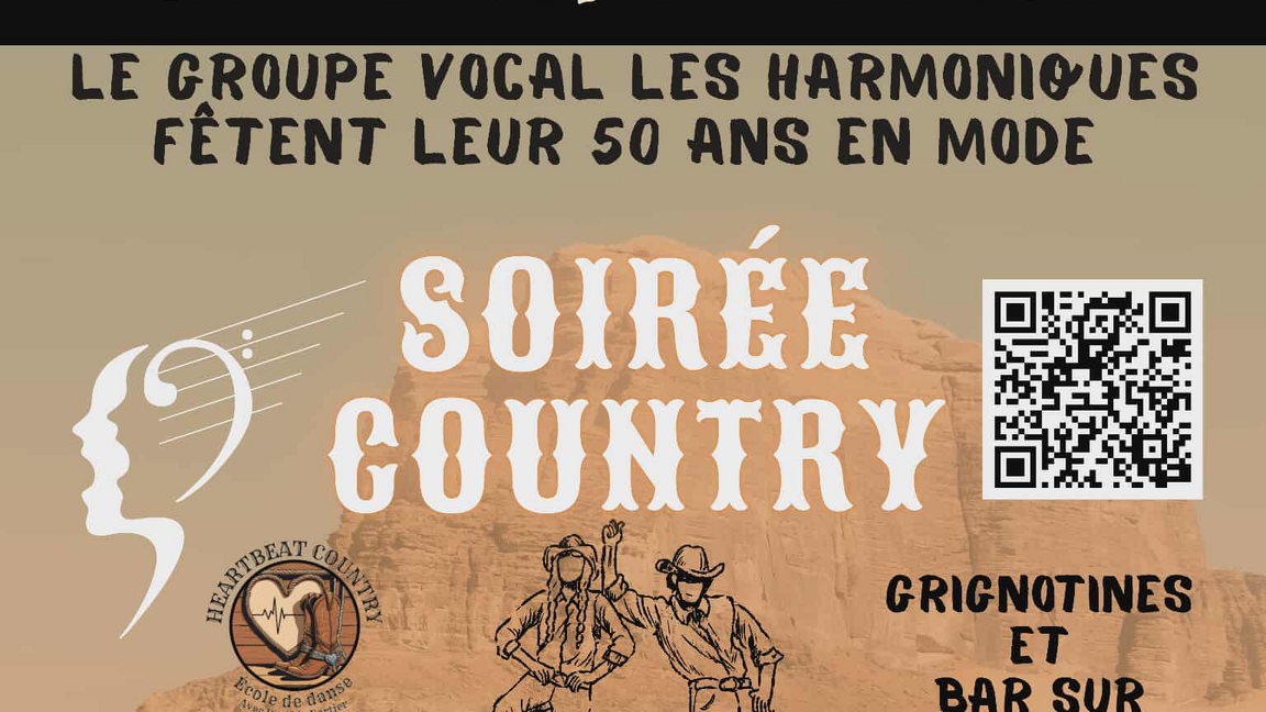 Soirée Country au profit des Harmoniques