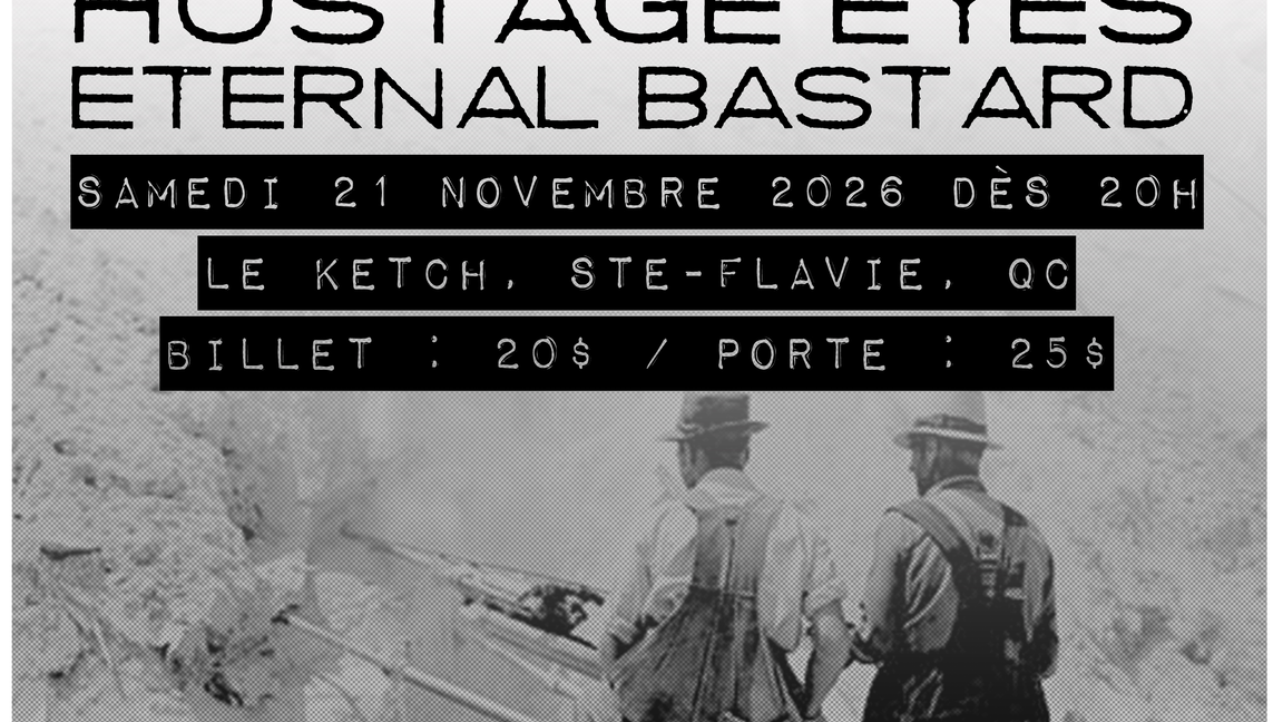 PUNK NIGHT : Eternal Bastard, Hostage Eyes, From Old Town & Carey