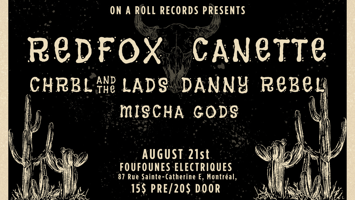 RedFox, Chrbl + Guests - Aug 21 @ Cabaret Foufs