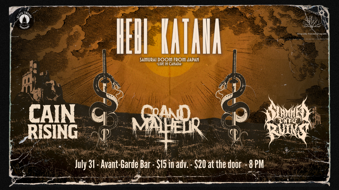 HEBI KATANA | GRAND MALHEUR | CAIN RISING | SLAMMED INTO RUINS @AVANT-GARDE, OTTAWA