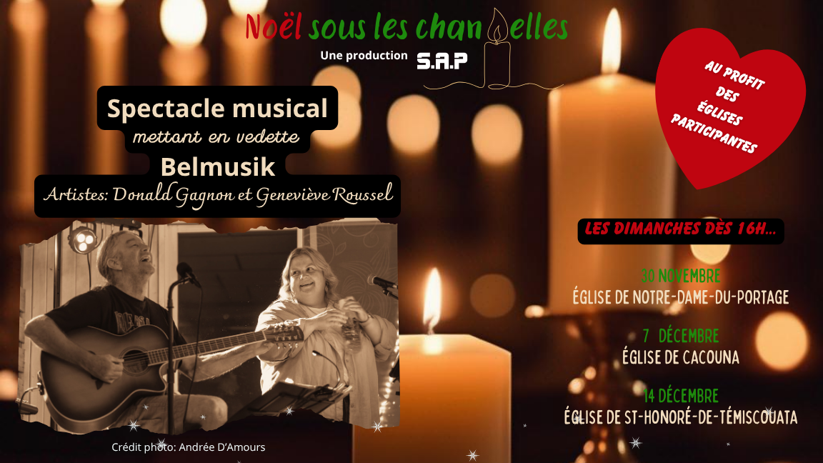 Noël sous les chandelles - Église de Cacouna