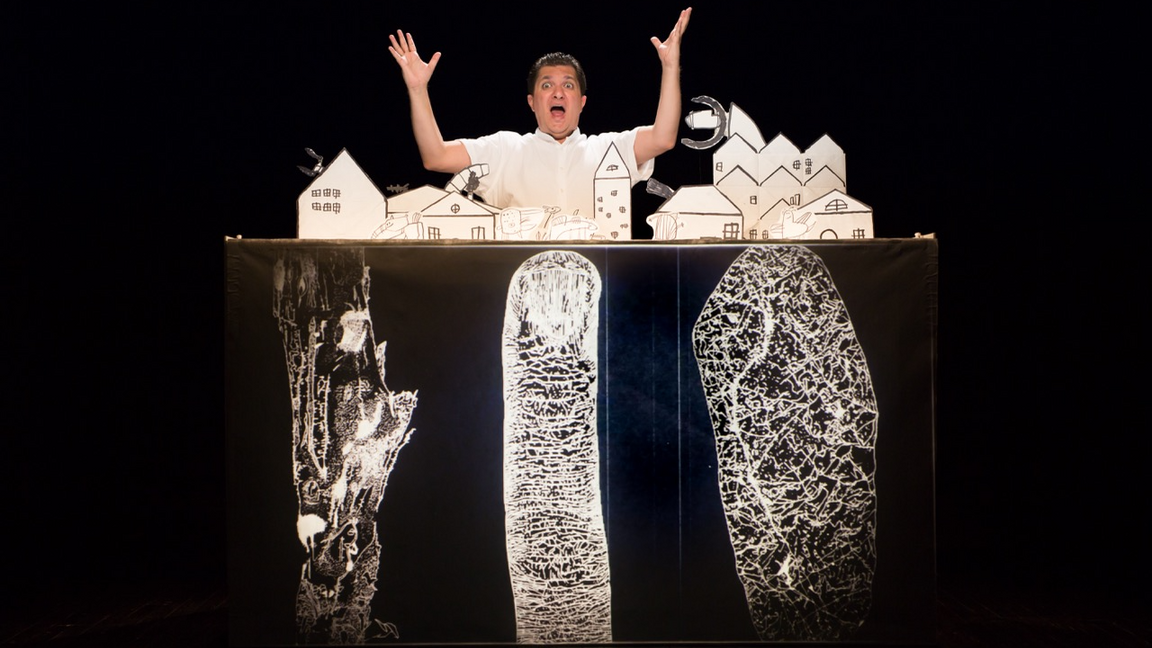 Spectacle de marionnettes "Lettres de la ville-peinture"  et atelier de création