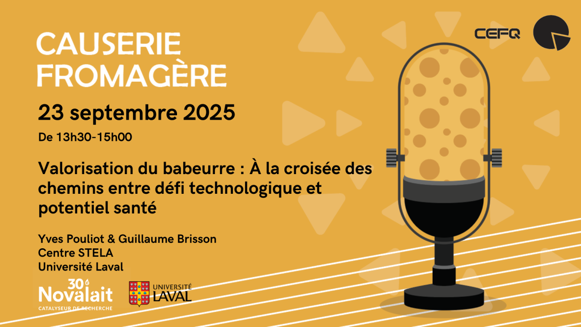 Causerie fromagère - Valorisation du babeurre : à la croisée des chemins entre défi technologique et potentiel santé