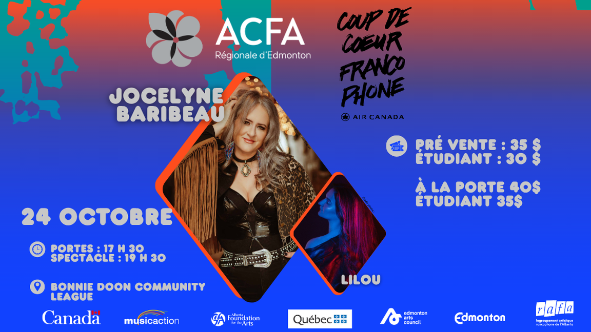 Festival Edmonton Chante-Jocelyne Baribeau