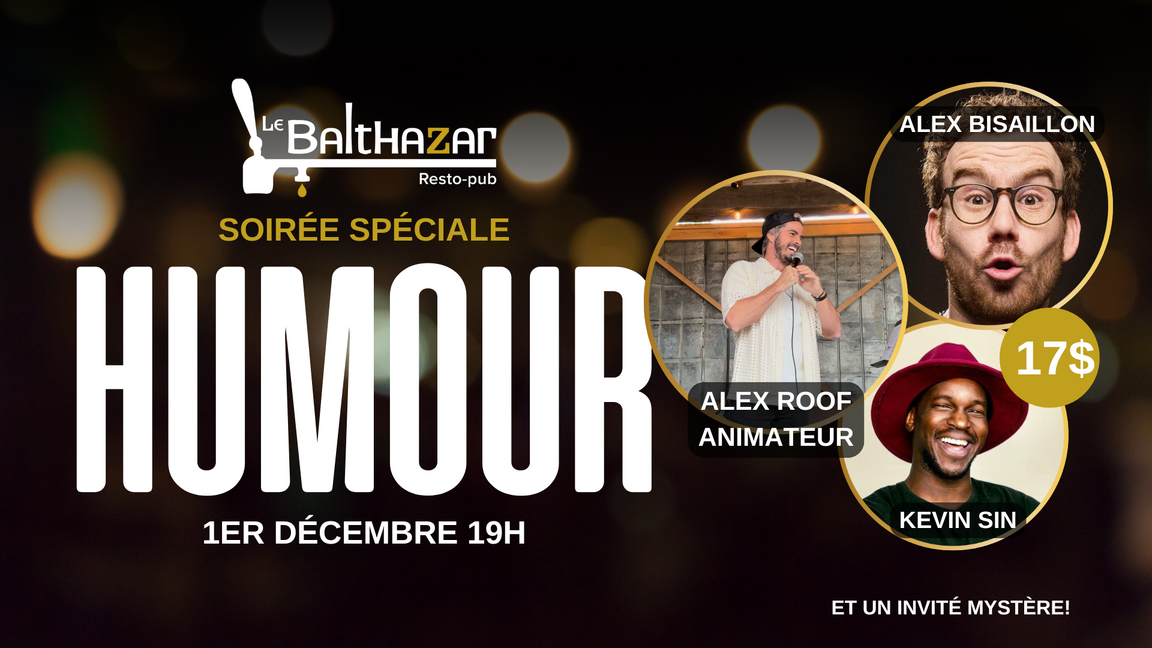 Soirée d'humour- Décembre 2025