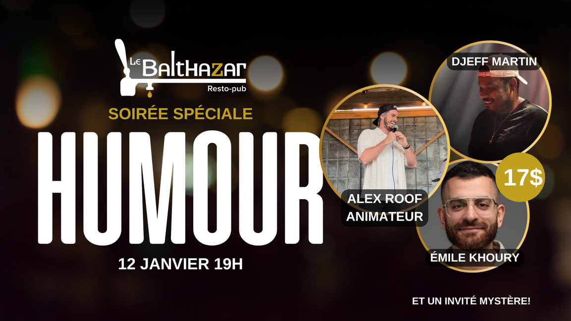Soirée d'humour- Janvier 2026