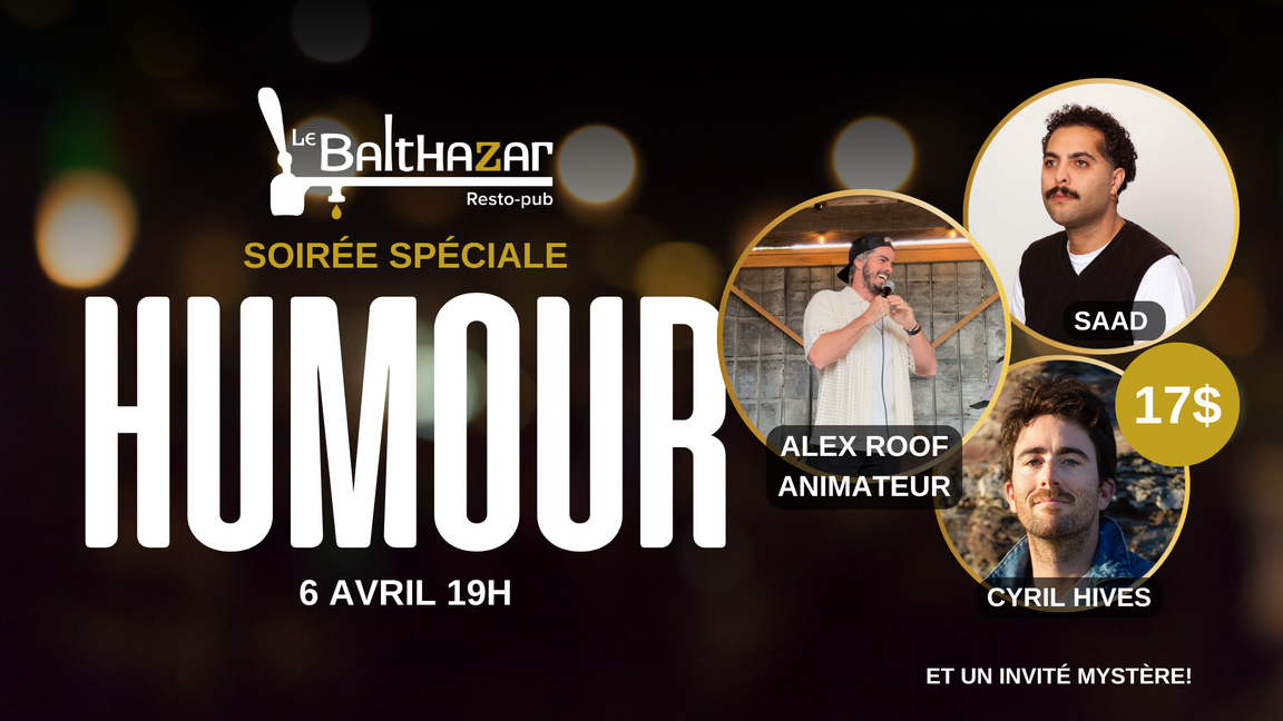 Soirée d'humour- Avril 2026