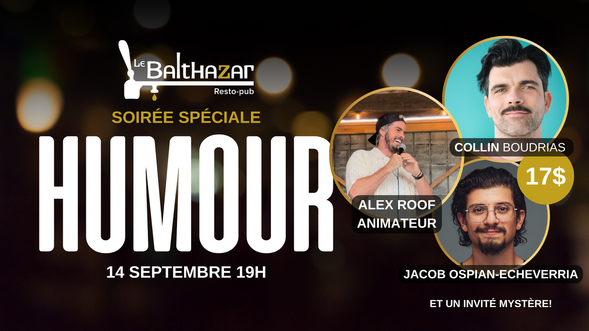 Soirée d'humour Dix30- Lundi 14 septembre