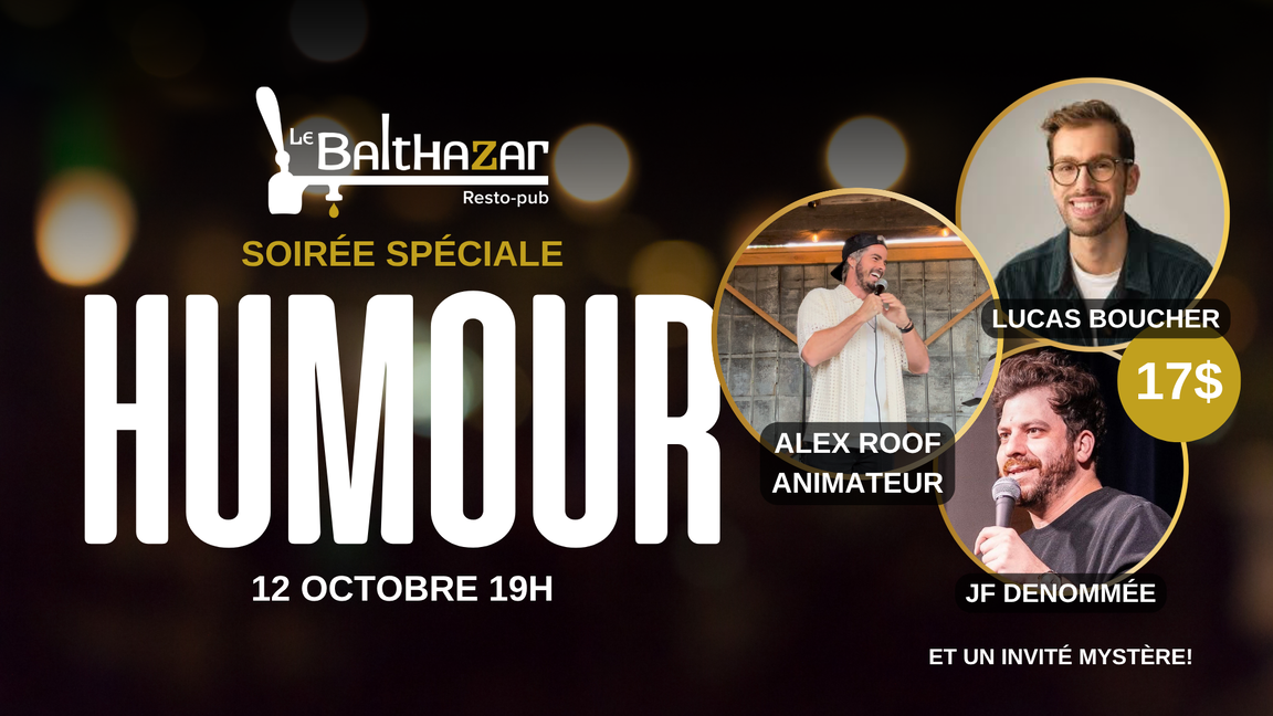 Soirée d'humour Dix30- Lundi 12 octobre