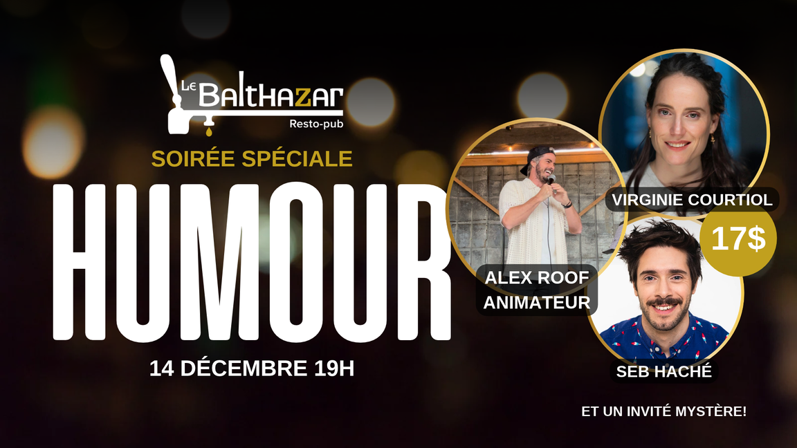 Soirée d'humour- Lundi 14 décembre - DIX30