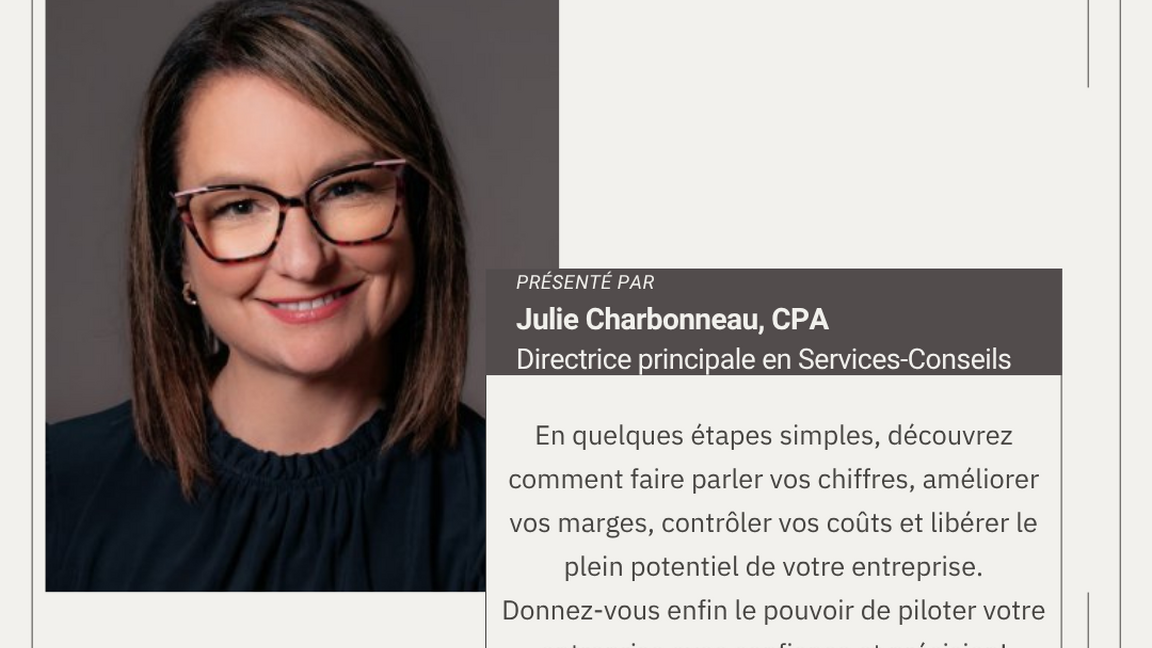 6 à 8 d'ouverture - Réseautage, vision & conférence