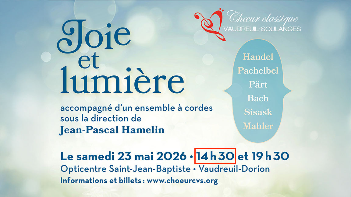 Joie et lumière - 14h30