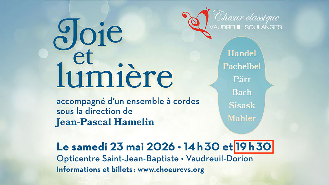 Joie et lumière - 19h30