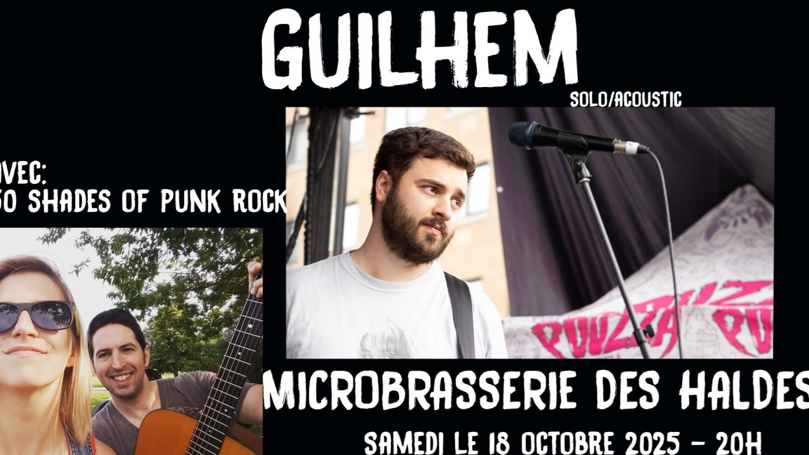 GUILHELM en solo + 50 Shades of punk rock