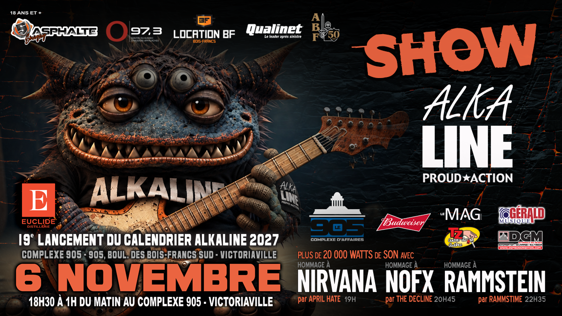 Show Alkaline - Lancement du Calendrier Alkaline 2027