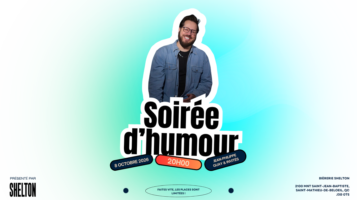 Soirée d'HUMOUR chez Shelton!