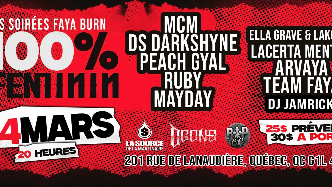 Les Soirées Faya Burn : 100% féminin