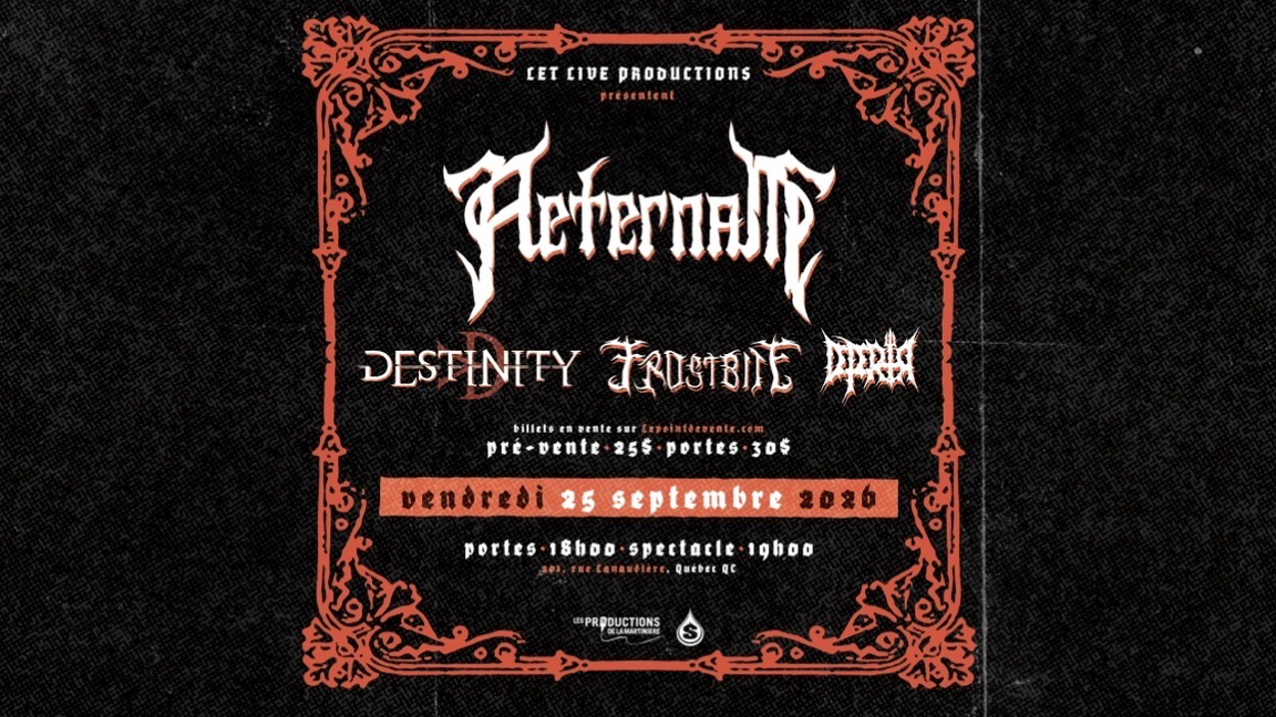 Aeternam • Destinity • Frostbite • Dépérir
