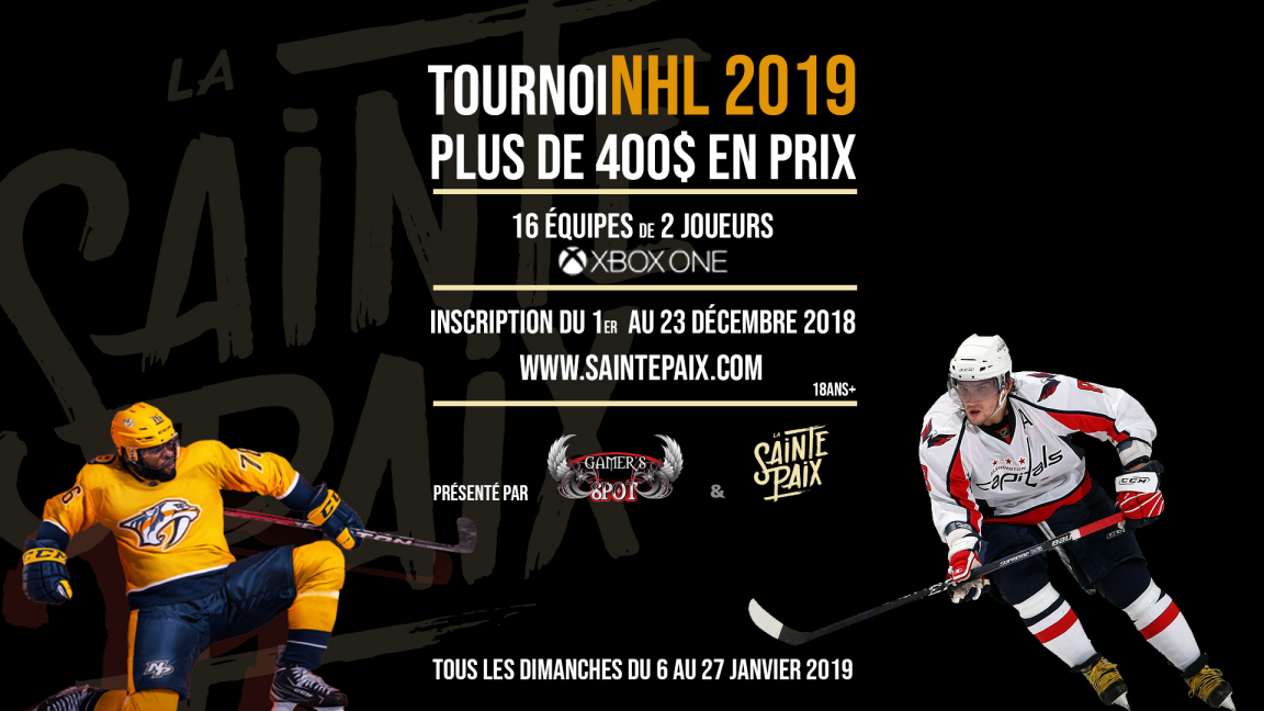 Tournoi NHL 2019: Inscriptions