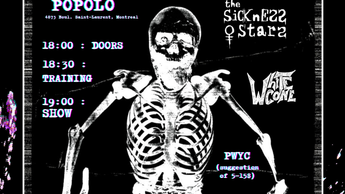 Postluven + The Sickness Stars + Whitecone
